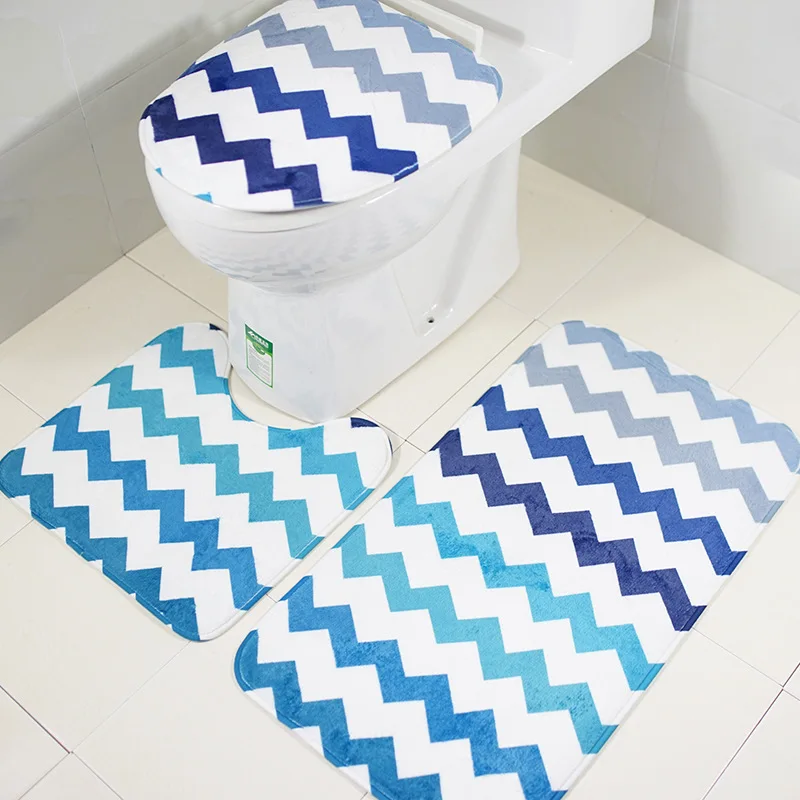 Knit toilet lid cover pattern