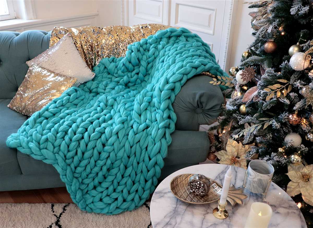 Large chunky knit blanket pattern