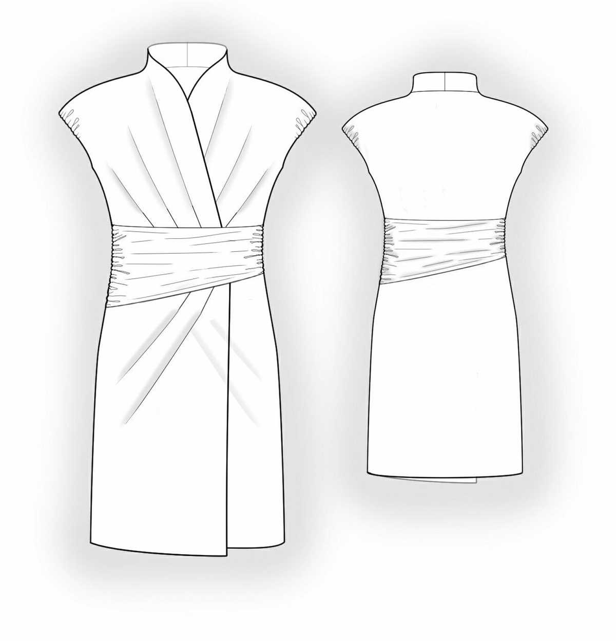 Dress pattern for knit fabric