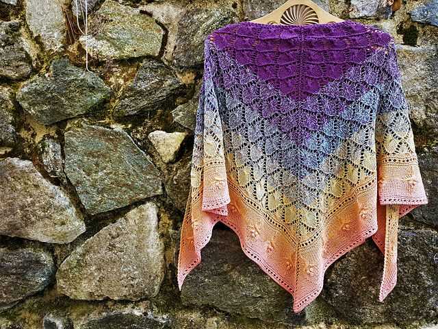 Double knit shawl pattern