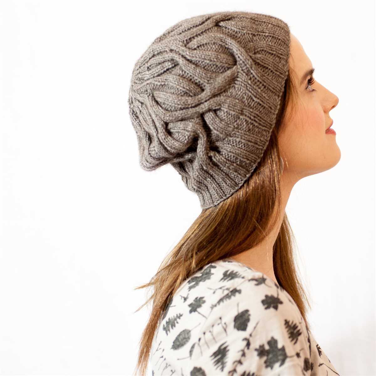Basic cable knit hat pattern