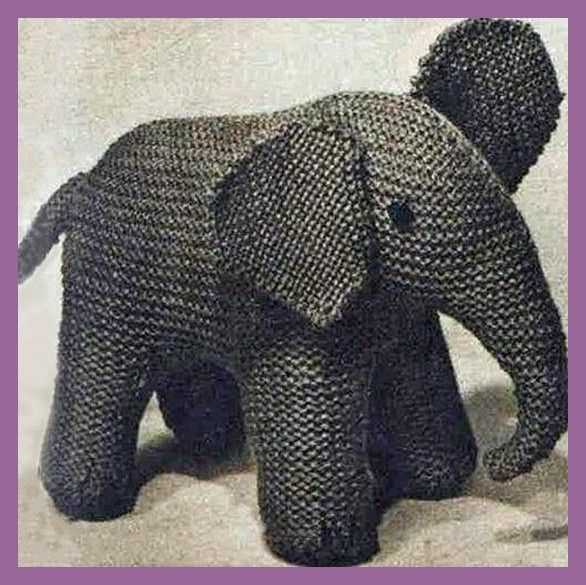 Knitted elephant toy pattern free