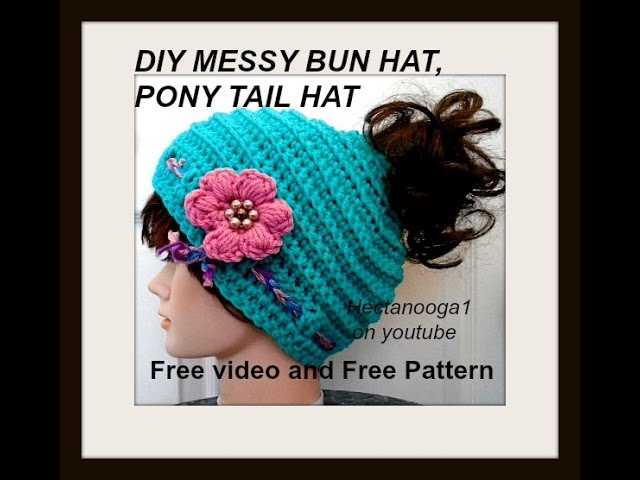 Ponytail knit hat pattern free