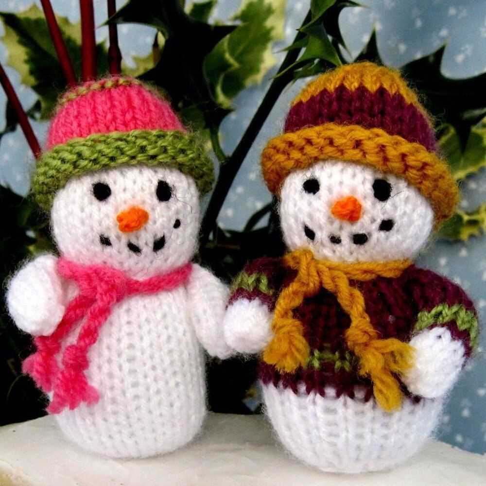 Snowman knitting pattern pdf free