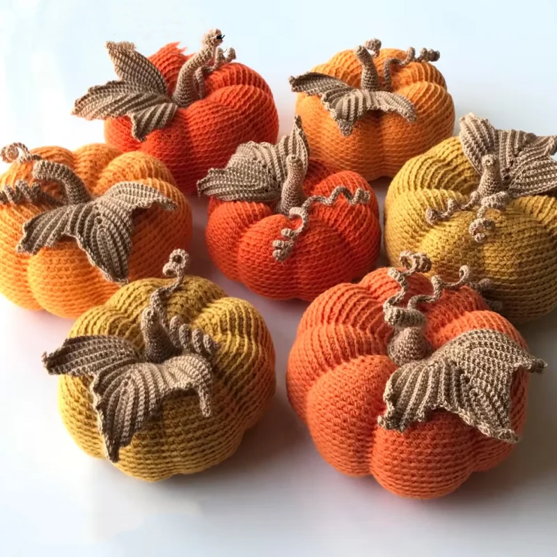 Knit pumpkin pillow pattern