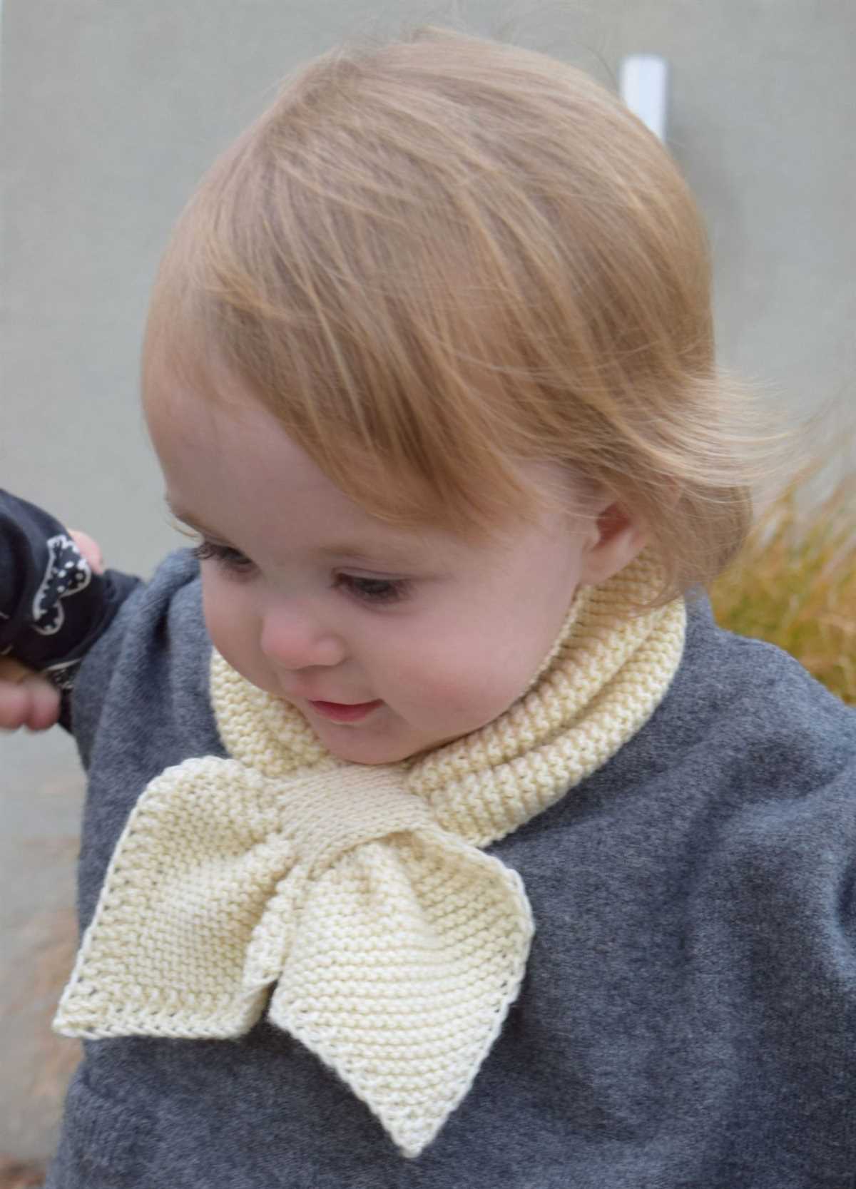 Free knitted scarf pattern for child