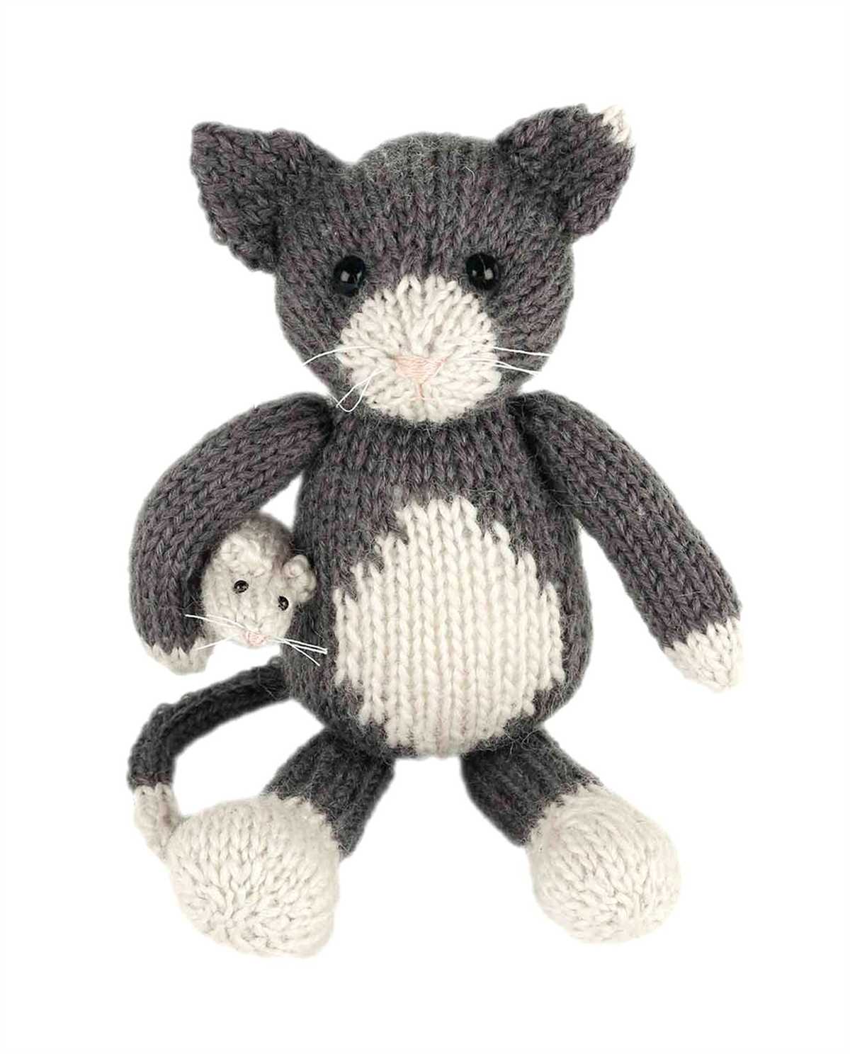 Cat toy mouse knitting pattern