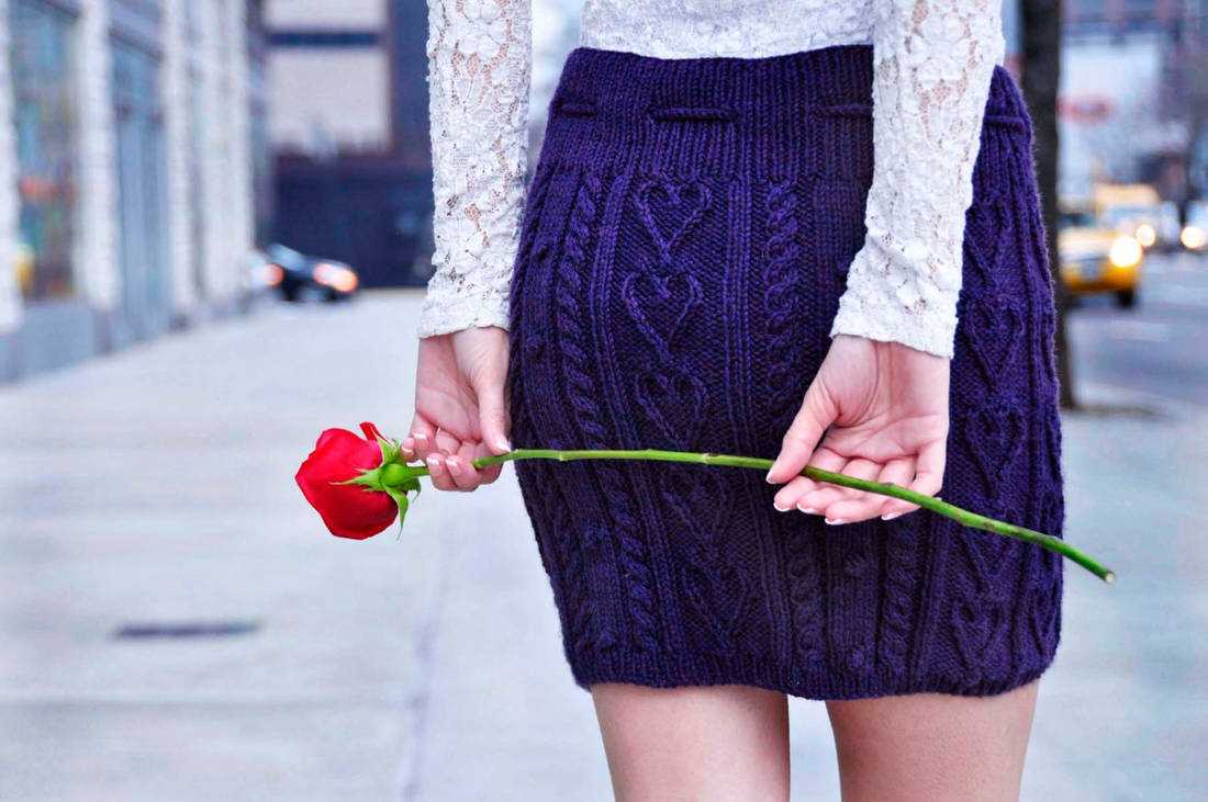 Skirt knit pattern