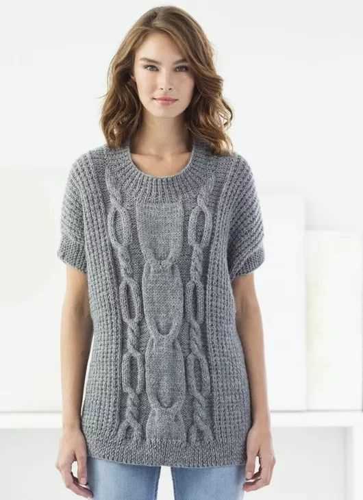 Knitted cropped sweater pattern