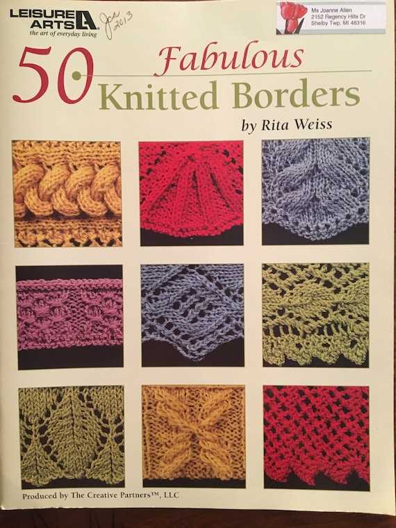 Leaf border knitting pattern