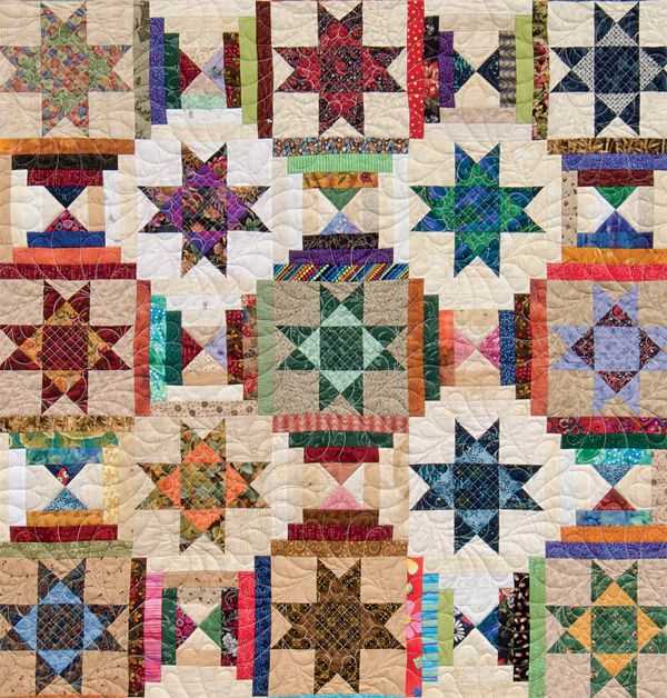 Knitted quilt block patterns
