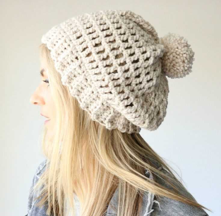 Easy knitted slouchy hat pattern free