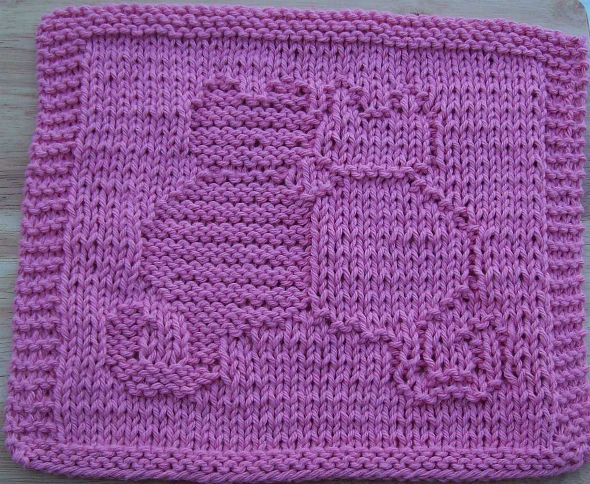 Ravelry free knit dishcloth pattern