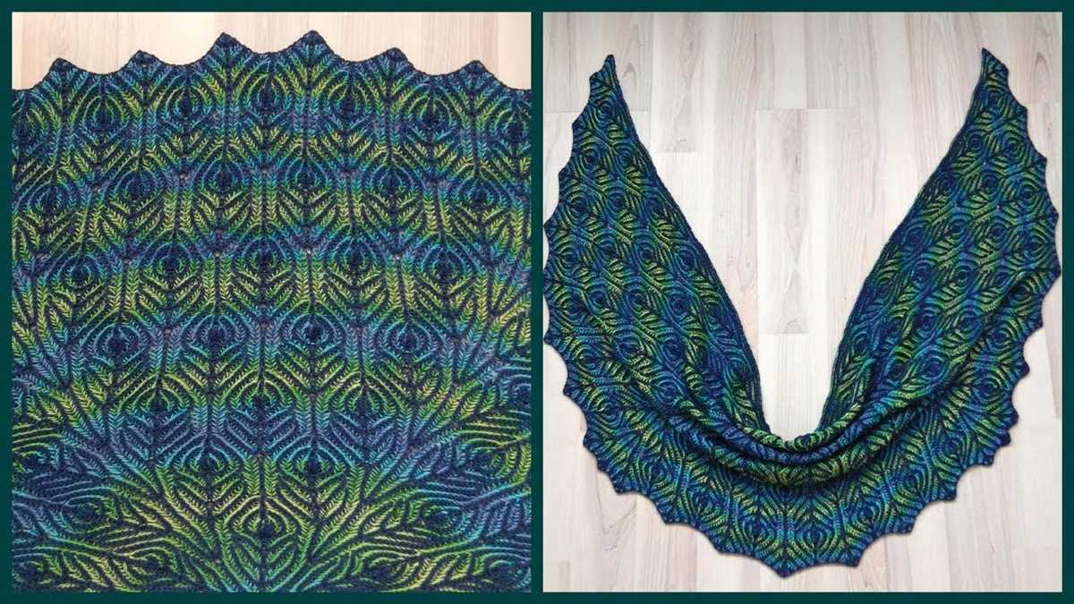 Peacock knitting pattern
