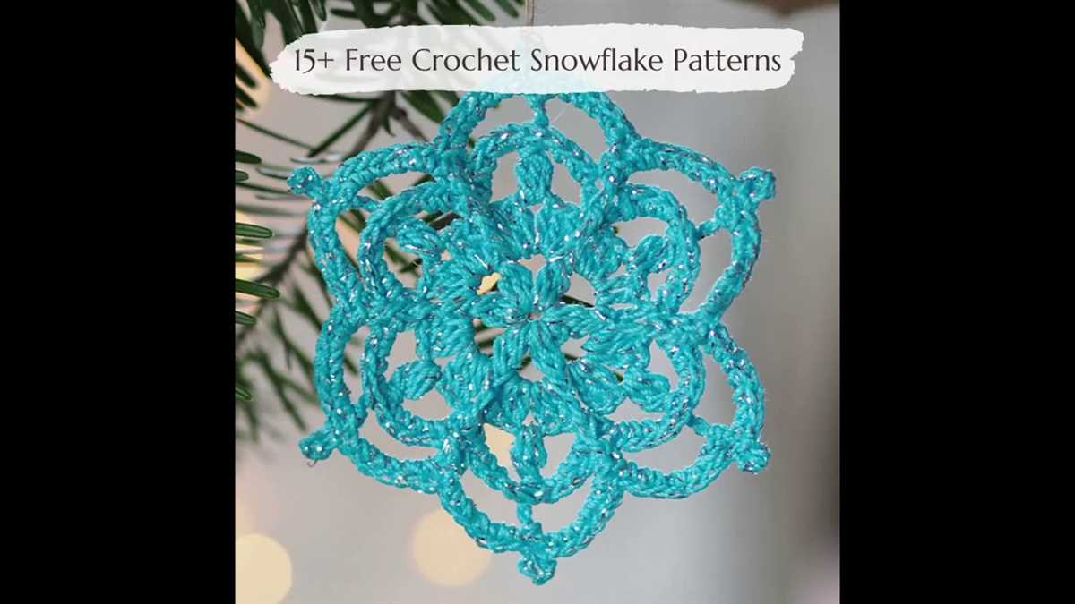 Simple snowflake knitting pattern
