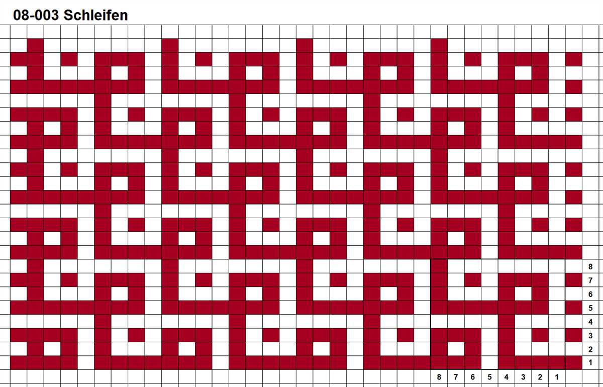 Mosaic knit pattern