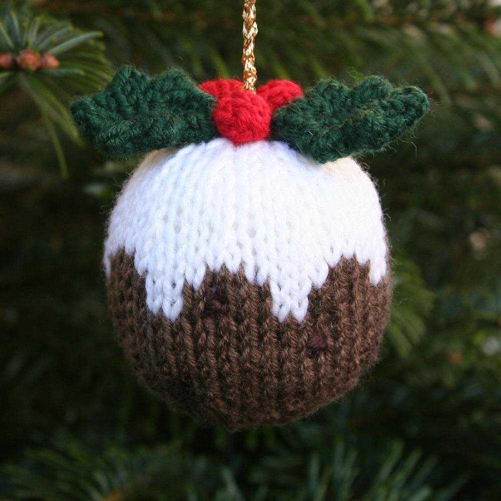 Free xmas pudding knitting pattern