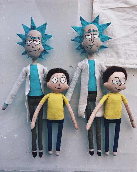 Rick and morty knitting pattern