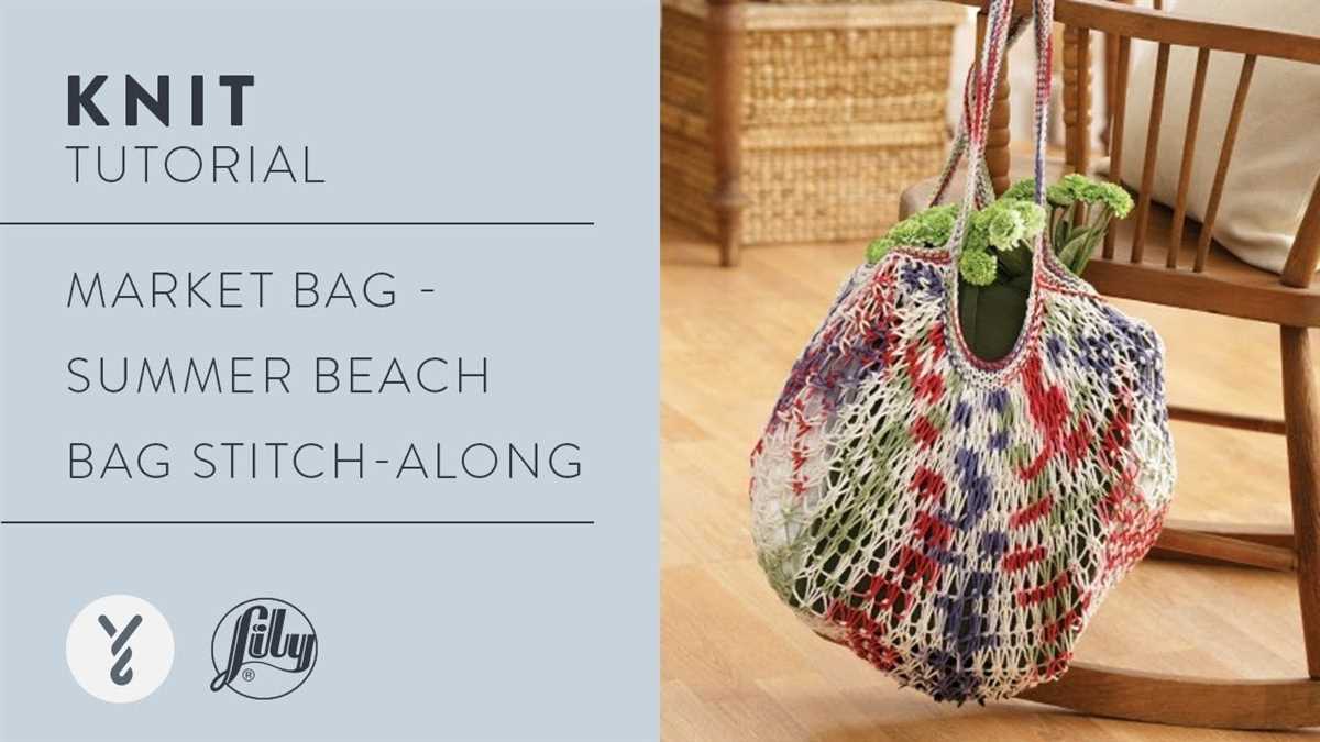 Knit market bag pattern