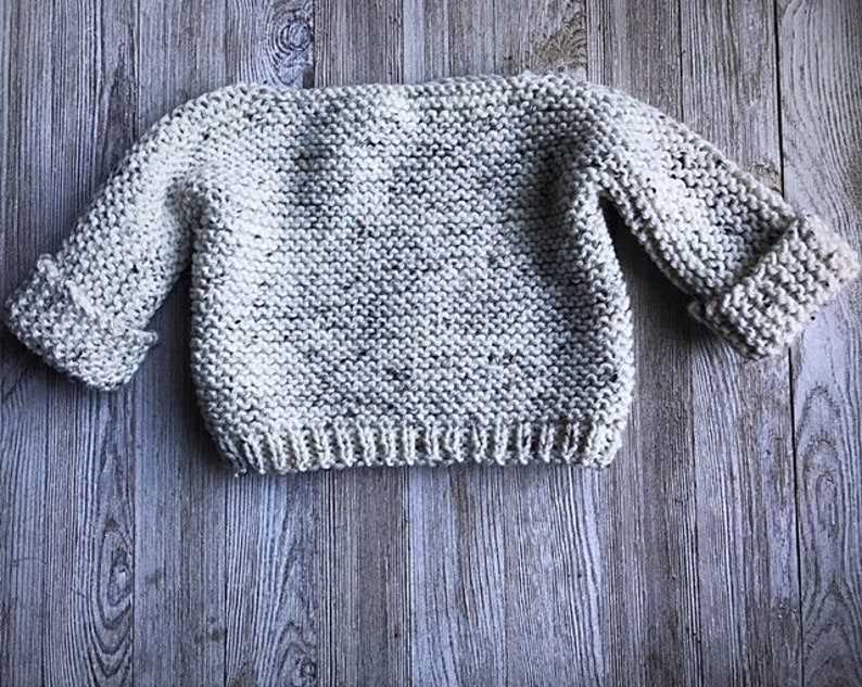 Easiest baby sweater knit pattern