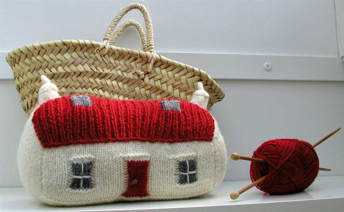 Knitted house pattern