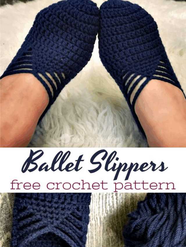 Knitted ballet slippers pattern