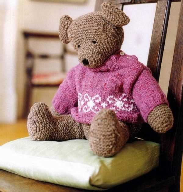 Teddy bear jumper knitting pattern