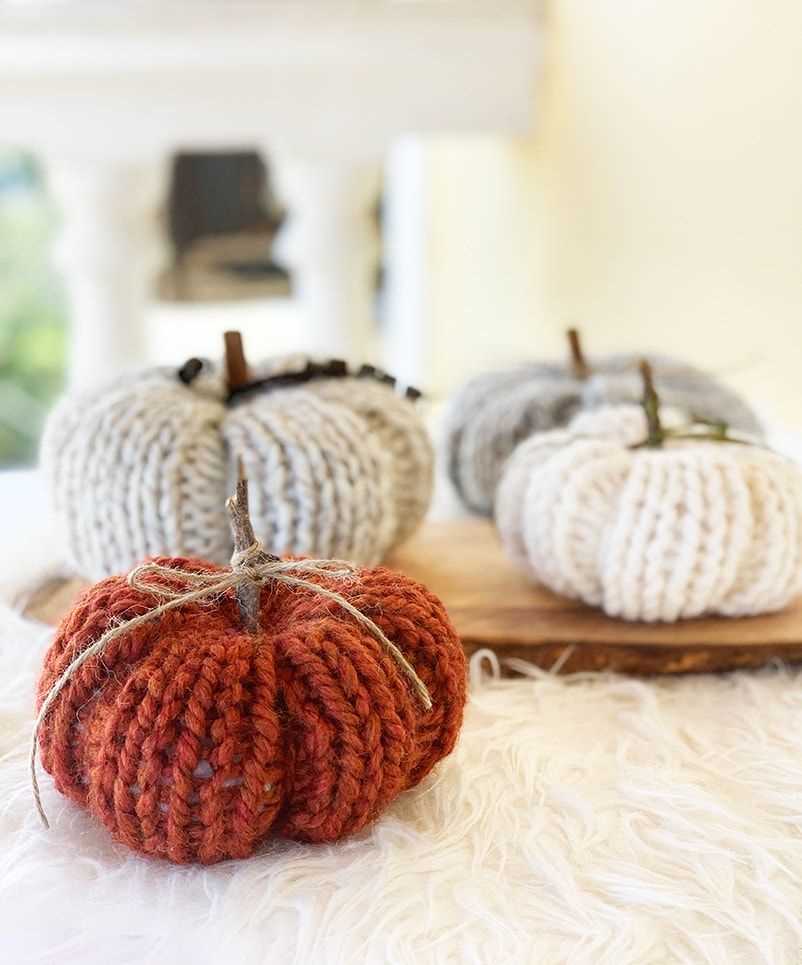 Free knitting pumpkin patterns