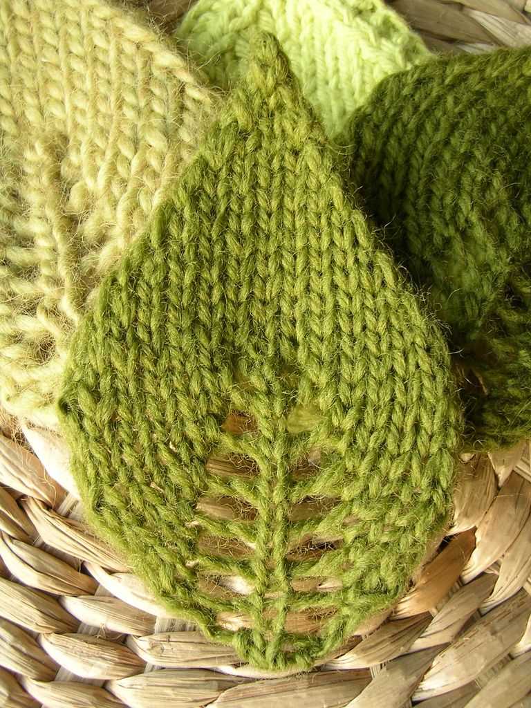 Raised leaf knitting pattern free ravelry