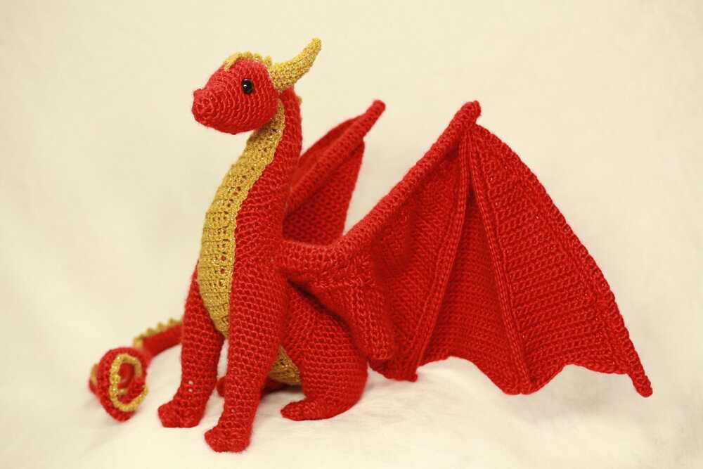 Dragon tail knitting pattern