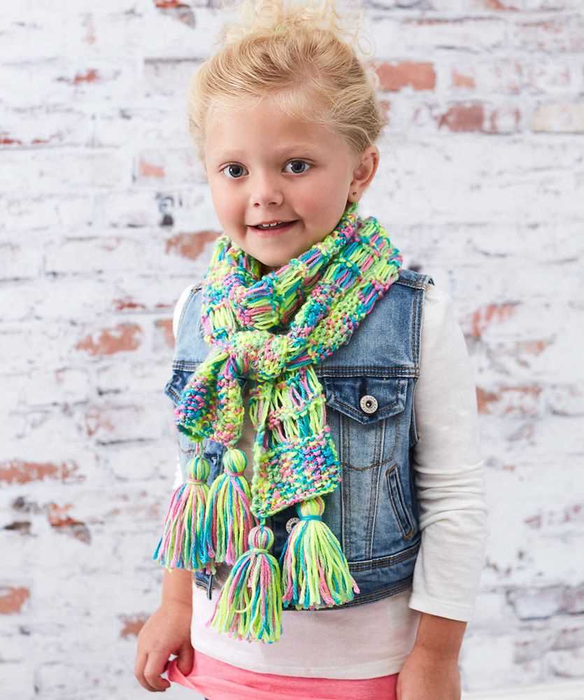 Children's scarf knitting pattern