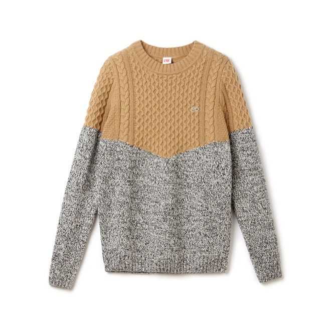 Simple crew neck sweater knitting pattern