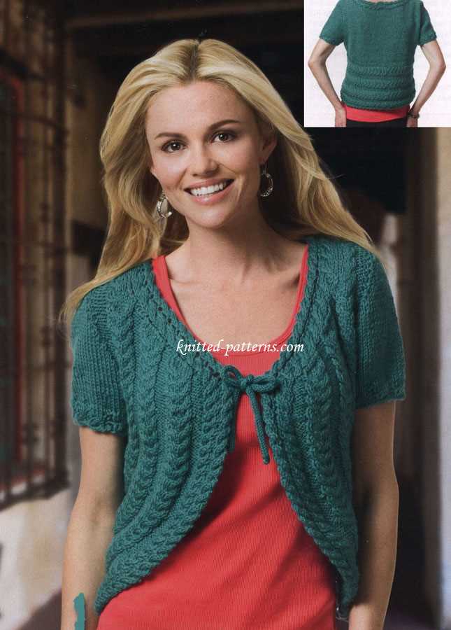 Free shrug pattern knit