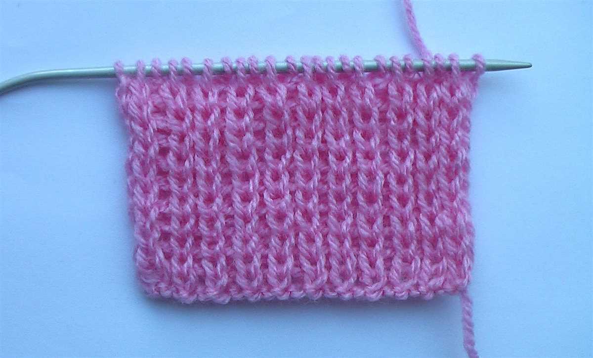 Needle knitting patterns