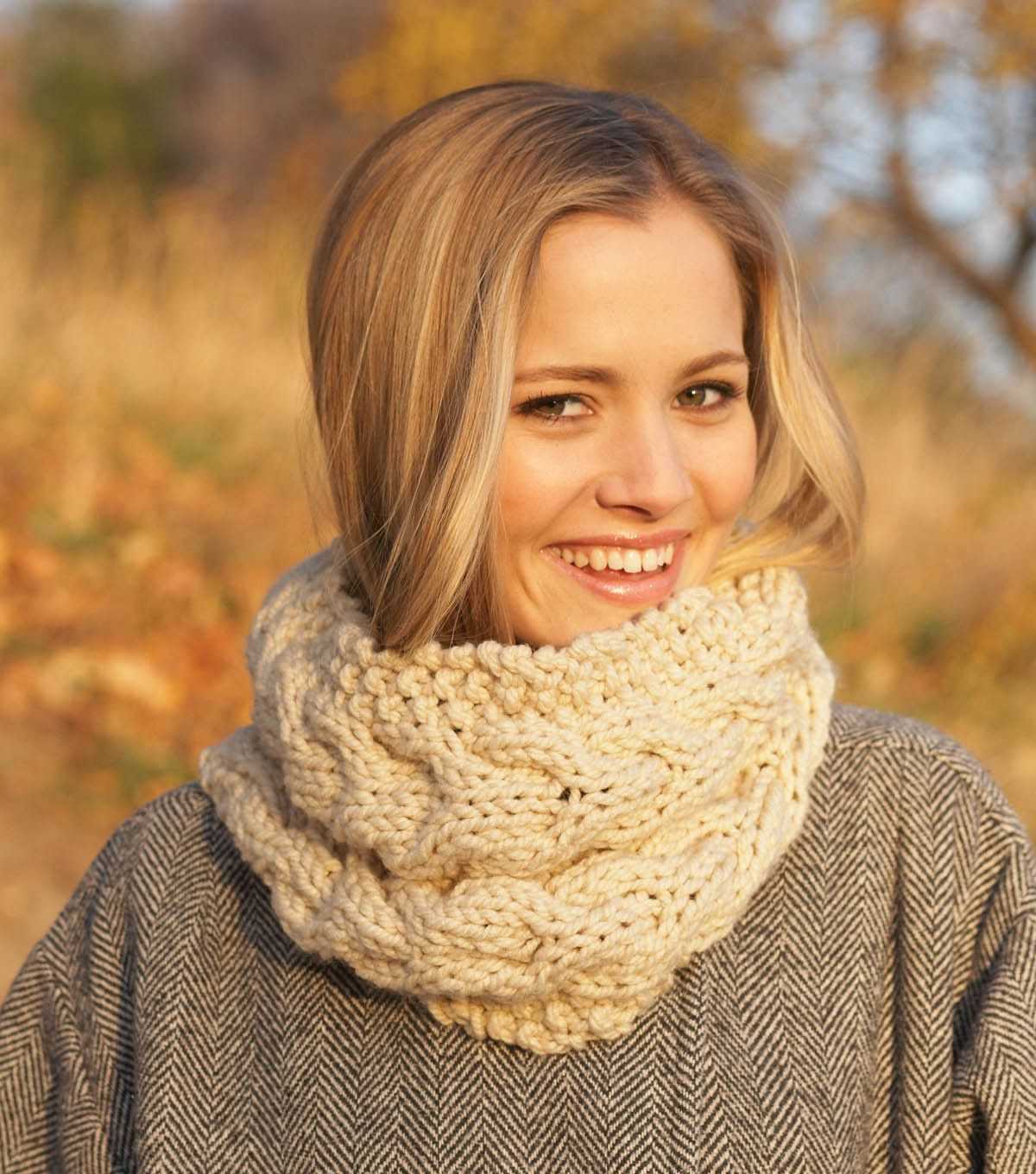 Chunky snood knitting pattern