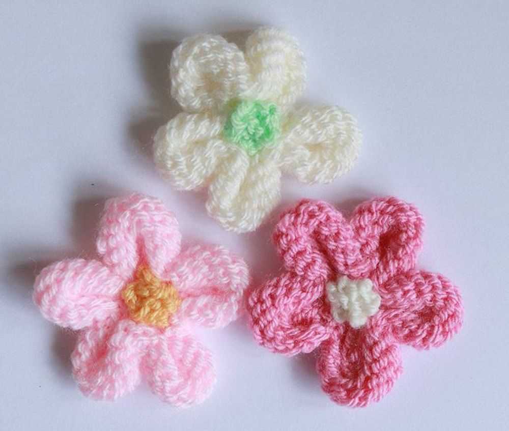 Free knitting patterns for flowers downloads