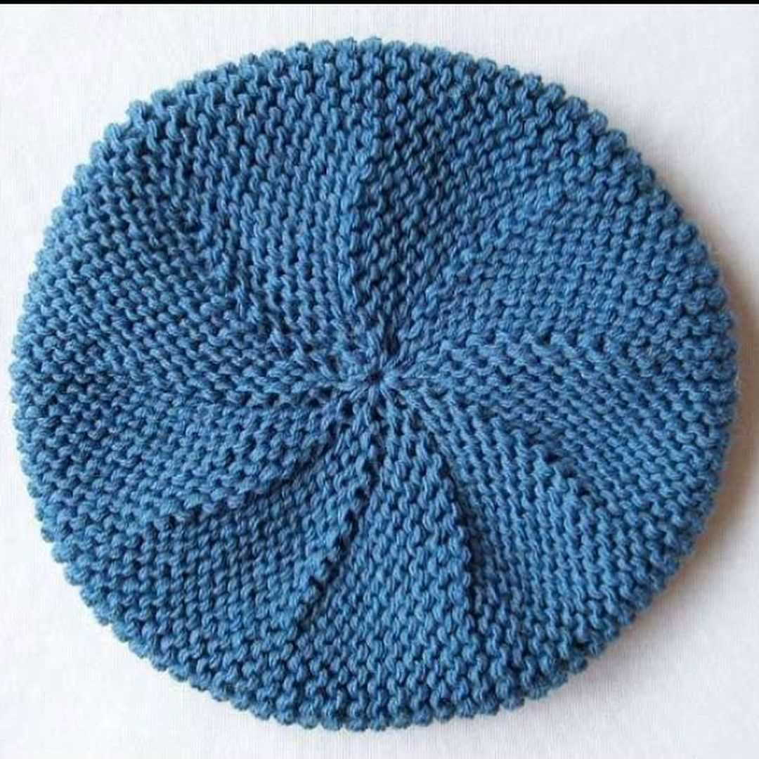 Beret pattern knitting