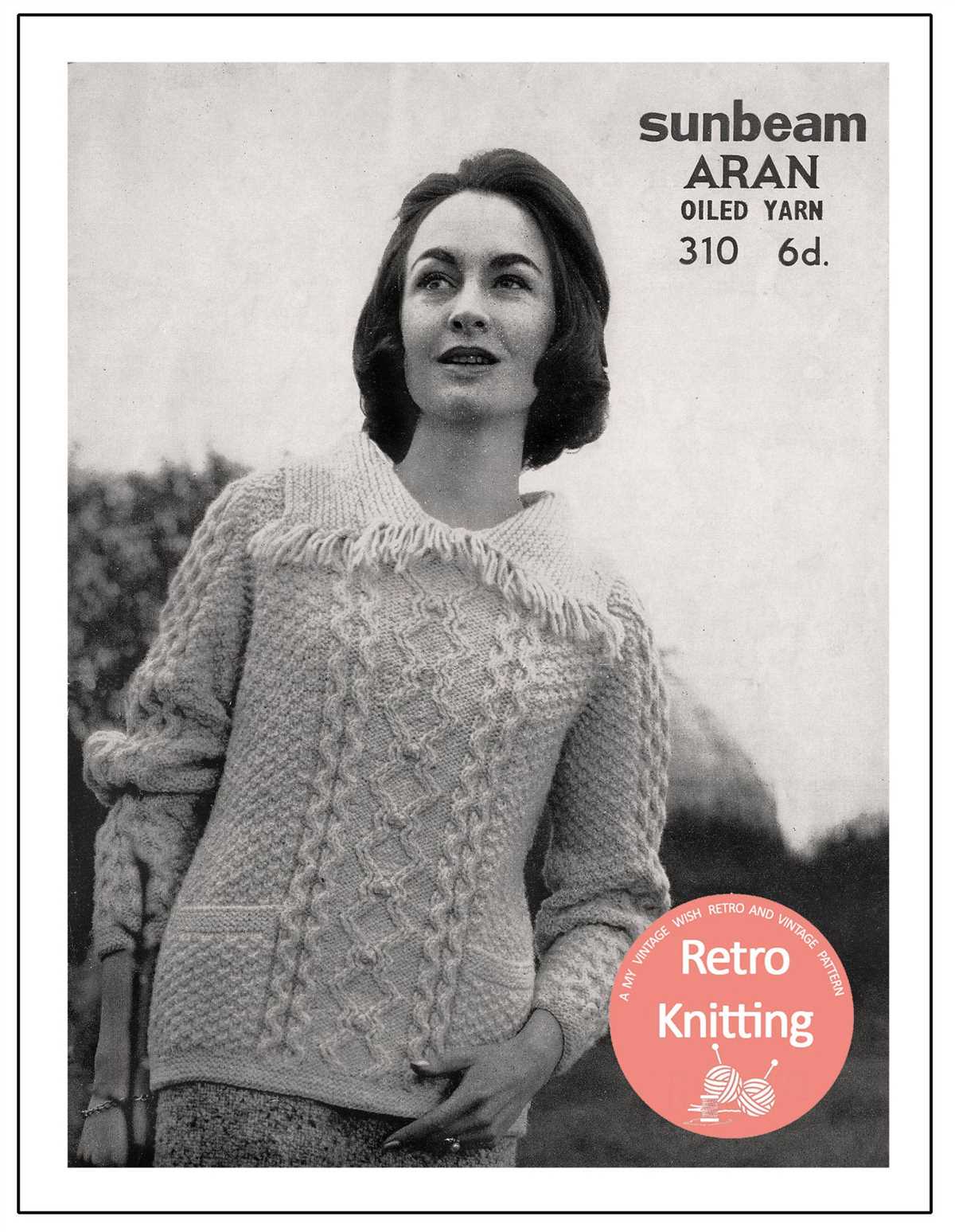 Ladies aran sweater knitting pattern