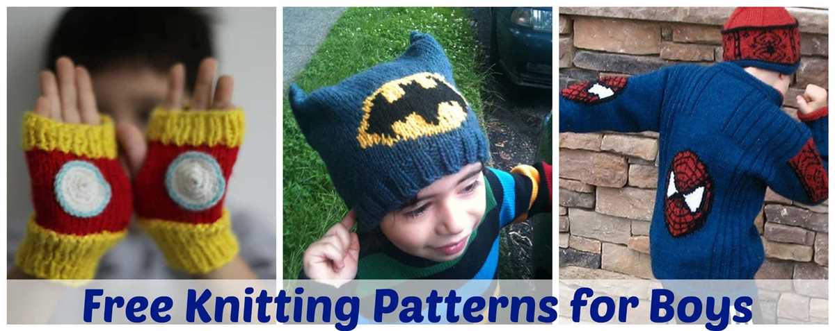 Free boys knitting patterns