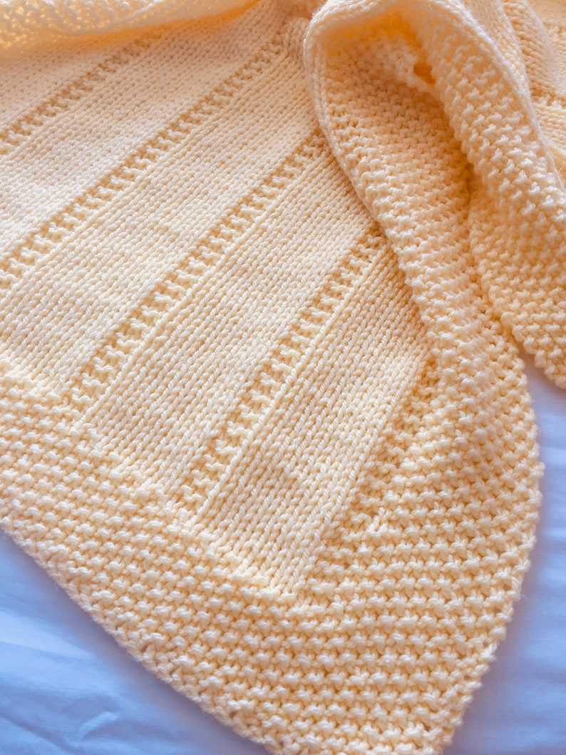 Reversible blanket knitting pattern