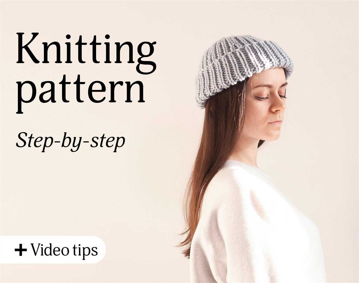 Hipster knit hat pattern