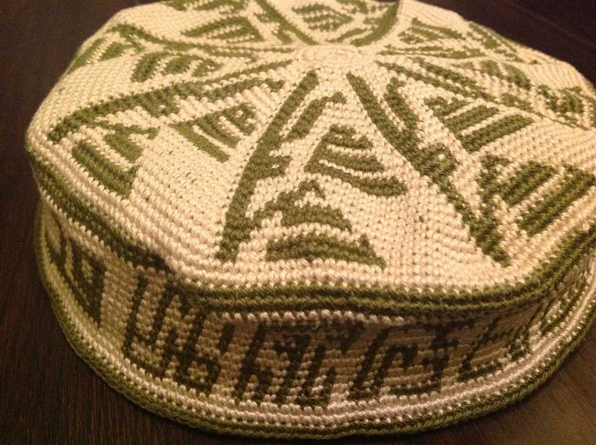 Knit yarmulke pattern