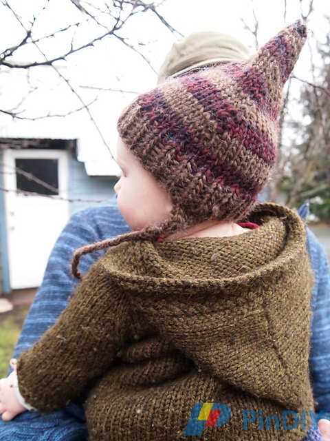 Gnome hat pattern knitting