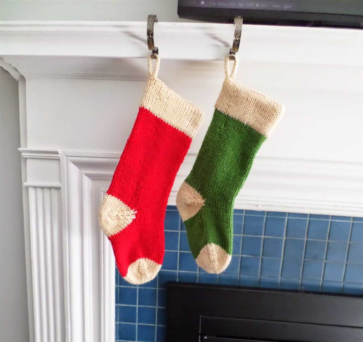 Simple christmas stocking knitting pattern