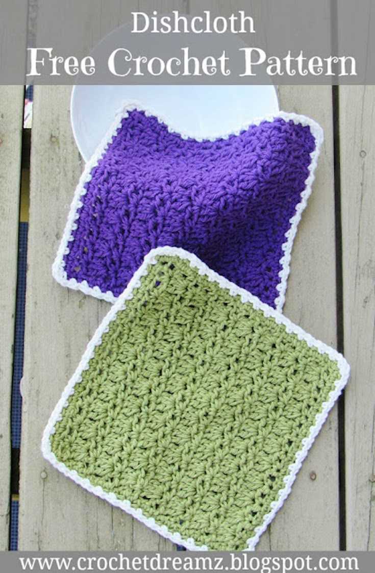 Beginner easy knit dishcloth pattern