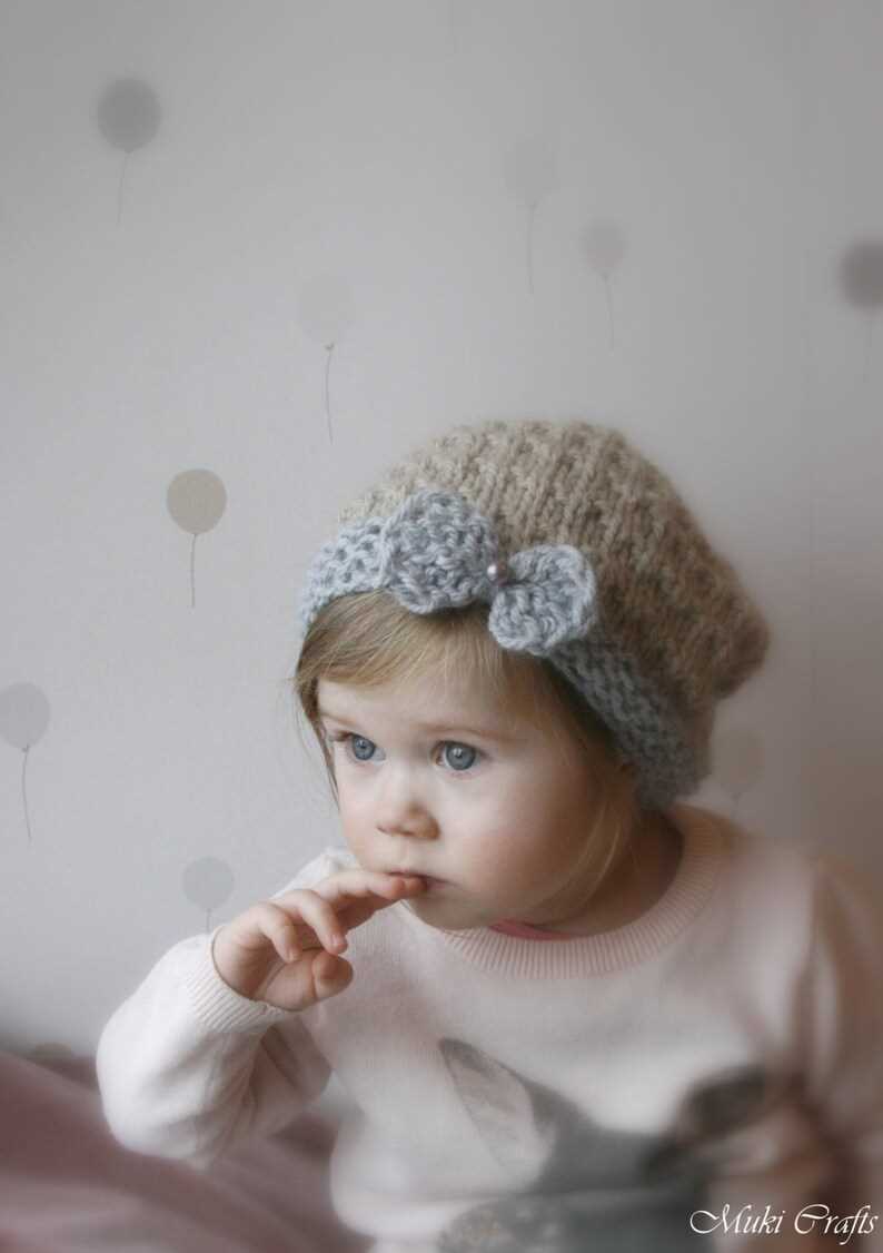 Basic slouchy hat knitting pattern