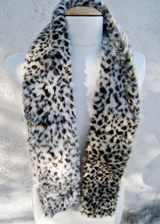 Faux fur scarf knitting pattern