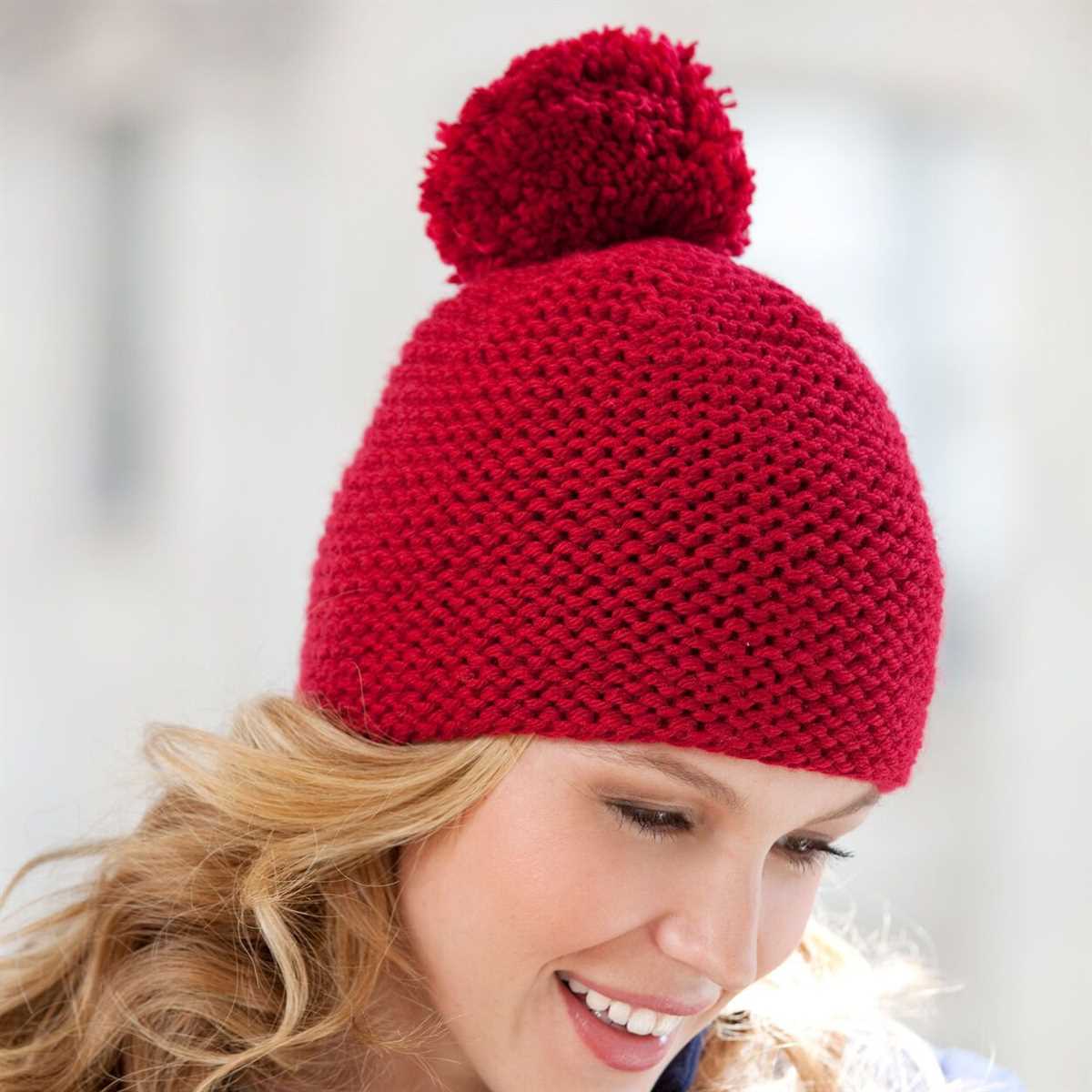 Red heart knit hat patterns