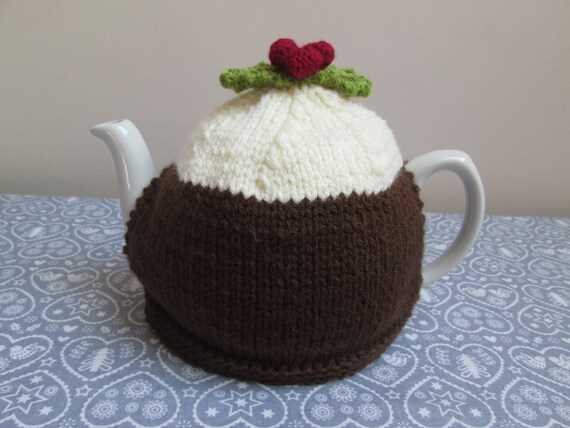 Christmas pudding tea cosy knitting pattern free