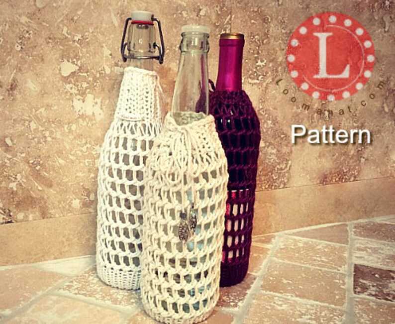 Wine bottle knitted covers patterns